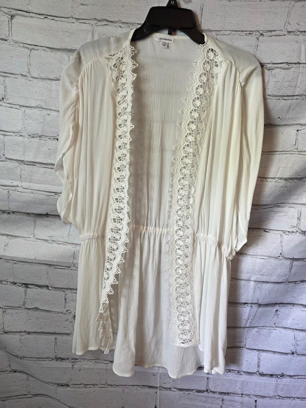 Eyeshadow White Swim Coverup Size s/m
